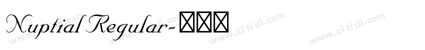 Nuptial Regular字体转换